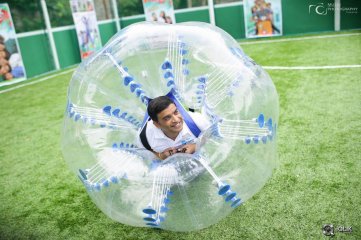 Kerintha Movie Team At Bubble Soccer Event